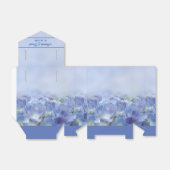Elegant Hydrangea Blue Florals Wedding Favor Box Bedankdoosjes (Uitgevouwen)