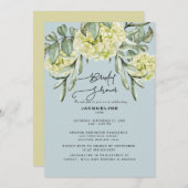 Elegant Hydrangea Dusty Blue Vrijgezellenfeest Kaart (Voorkant / Achterkant)