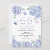 Elegant Hydrangea Floral Garden Baby shower Kaart (Voorkant)