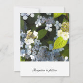 Elegant Hydrangea Wedding Invitation Kaart (Achterkant)