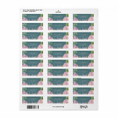 Elegant Hydrangeas Etiket (Full Sheet)