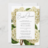 Elegant  Hydrangeas Floral Vrijgezellenfeest Kaart (Voorkant)