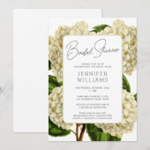 Elegant  Hydrangeas Floral Vrijgezellenfeest Kaart (Voorkant / Achterkant)