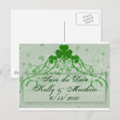 Elegant Iers Aankondigingskaart (Voorkant / Achterkant)