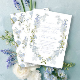 Elegant iets blauw voordat ik Vrijgezellenfeest Kaart