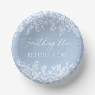 Elegant iets blauw voordat ik Vrijgezellenfeest Papieren Kommen