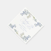 Elegant iets blauw voordat ik Vrijgezellenfeest Servet (Hoek)