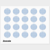 Elegant Iets Bluws Ouderwetse Bruidsmeisjes Bruilo Ronde Sticker (Vel)