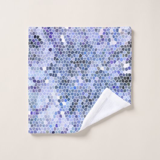 Elegant ijsblauw mozaïek bad handdoek (Wasdoekje)