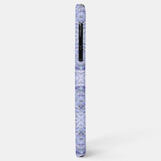 Elegant ijsblauw mozaïek, modern Case-Mate iPhone case (Achterkant/links)