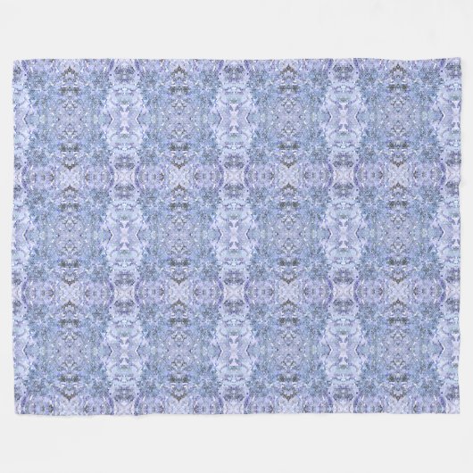 Elegant ijsblauw mozaïek, modern fleece deken (Voorkant (Horizontaal))