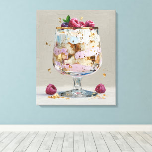 Elegant Impasto Framedessert Canvas Afdruk