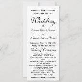 Elegant in het liefdevolle geheugen bruiloft progr (Voorkant)