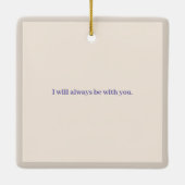 Elegant in liefdevolle herinnering begrafenismonum keramisch ornament (Achterkant)