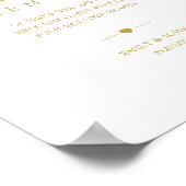 Elegant in liefdevolle herinnering bruiloft poster (Hoek)
