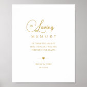 Elegant in liefdevolle herinnering bruiloft poster (Voorkant)