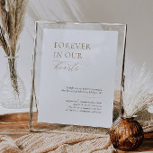 Elegant In liefdevolle herinnering bruiloft tafel Poster