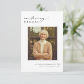 Elegant in liefdevolle herinnering Foto begrafenis (Staand voorkant)