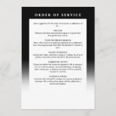 Elegant in liefdevolle herinnering Fotobegrafenis  Programma (Achterkant)