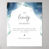 Elegant in liefdevolle herinnering, hemels trouwte poster (Voorkant)