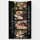 Elegant in Loating Memory Memorial 4 Fotocollage Spandoek (Verticaal)