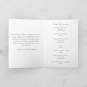 Elegant In Loving Memory Foto Uitvaartprogramma Programma (Binnen)