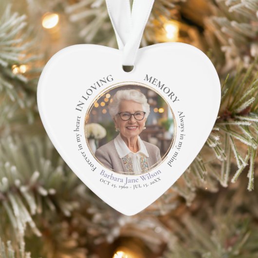 Elegant In Loving Memory Memorial Funeral Keepsake (Arbre)
