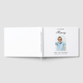 Elegant In Loving Memory Photo White Keepsake Gastenboek (Volledig)