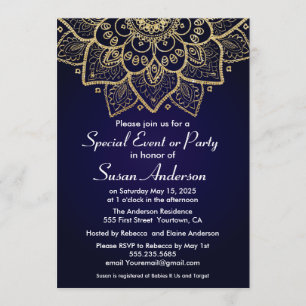 Elegant Indian Design Invitation Kaart
