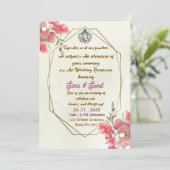 Elegant Indian Wedding Reception Party Invitation (Debout devant)