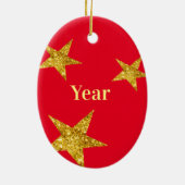 Élégant indicatif d'appel Ornement de Noël (Dos)