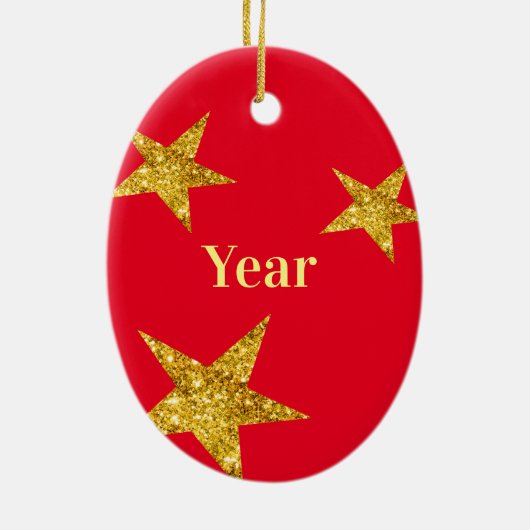 Élégant indicatif d'appel Ornement de Noël (Dos)