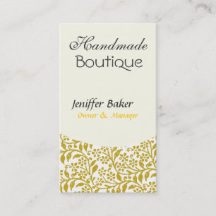 Elegant Indie Floral Art Style Design Visitekaartje