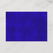 Elegant ingelijst Blauw en Wit Bruiloft Website Informatiekaartje (Achterkant)