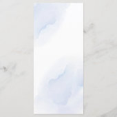 Elegant Initial Script Monogram Classic  Wedding  Menu (Achterkant)