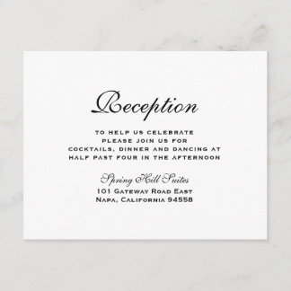 Elegant-insteekkaart Informatiekaartje