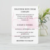 Elegant Interlocking Hearts Wedding Invitation | L (Debout devant)