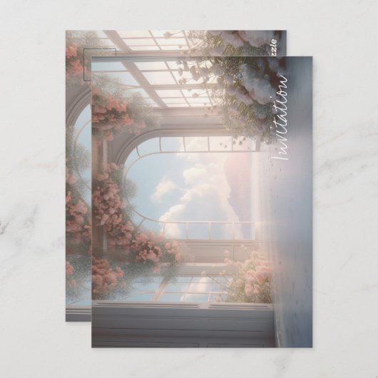 Elegant Invitation Briefkaart (Voorkant / Achterkant)