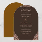 Elegant Invitation Card Template  (Devant / Derrière)