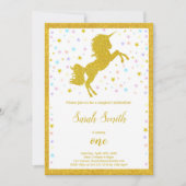 Élégant Invitation de la Fête Magique avec détails (Devant)