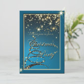 Élégant Invitation de la fête magique de Noël (Debout devant)