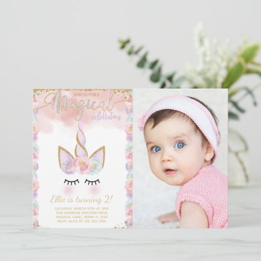 Élégant Invitation de parti modifiable (Debout devant)