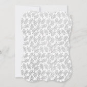 Élégant Invitation du Baby shower de Bunny de bois (Dos)