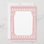 Élégant invitation du parti de déesse en rose (Dos)