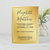 Elegant Invitation Sjabloon Gold Heart Speckles (Staand voorkant)