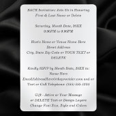 Élégant, Invitations d'anniversaire pour adultes, 