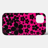 Élégant iPhone Floral 13 Coque avec design élégant (Verso (horizontal))