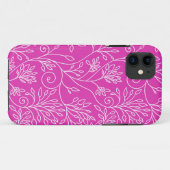 Élégant iPhone rose floral 5 Coque (Dos (Horizontal))