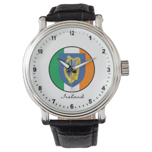 Elegant Ireland Watch & Irish Flag / St. Patricks Horloge