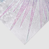 Elegant Iridescent Sun Moon Mandala Silver Design Tissuepapier (Detail)